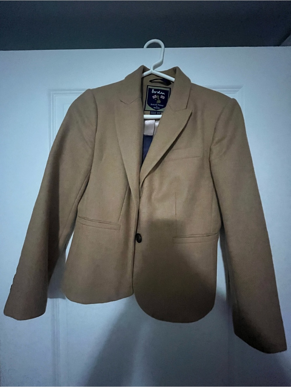 Boden Women's Tan Single-Button Tailored Blazer